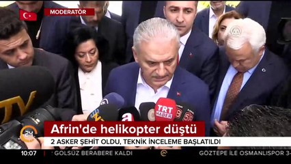 Afrin'de helikopterimiz düştü,3 şehidimiz var