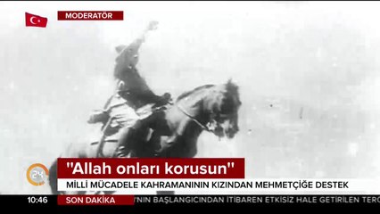Milli mücadele kahramanının kızından Mehmetçik'e destek