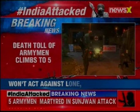 Sunjuwan army camp attack: 5 jawans martyred, 4 terrorists neutralised; army operations underway