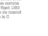 Tomax Pendentif avec pierre bleue comme un lecteur flash USB avec 64 Go de mémoire de la