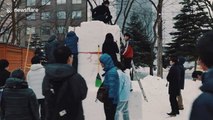 Sapporo snow festival in Japan