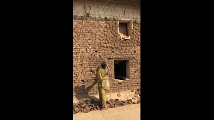 Le talent et la précision de cette femme qui fait son mur en torchis