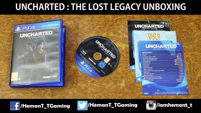 Uncharted The Lost Legacy (PS4) Unboxing Standard Edition - Hindi Gaming!