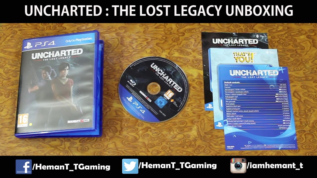 Uncharted The Lost Legacy (PS4) Unboxing Standard Edition - Hindi Gaming!