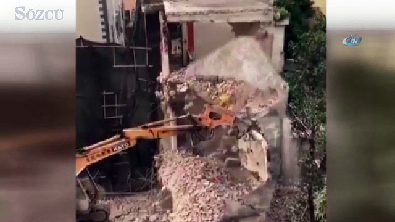 Yıkım faciayla bitti