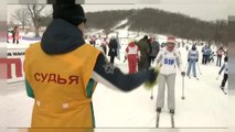 Skier pour soutenir les sportifs russes bannis des J.O.