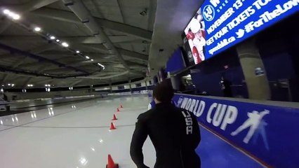 Dans la peau d'un patineur de vitesse