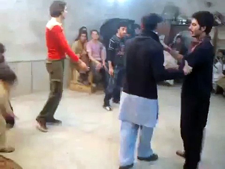 Classical dance by boys on party