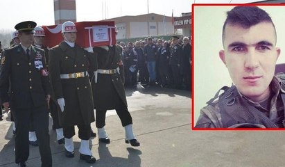 Şehit Uzman Çavuş Hüseyin Şahin için tören düzenlendi