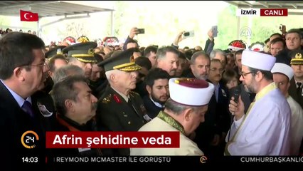 Afrin şehidine veda