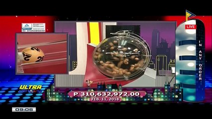 PCSO 9 PM Lotto Draw, February 11, 2018