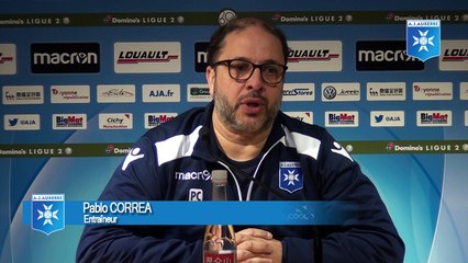Conférence de presse de Pablo Correa avant AJA - Nîmes