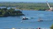 Traditional Hawaiian Canoe Sails Into Pearl Harbor For First Time