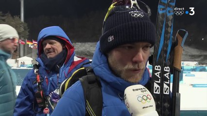 JO 2018 - BIATHLON - Interview à chaud du français Antonin Guigonnat, 27ème provisoire