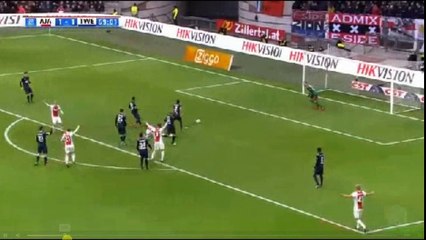 Lasse Schone Penalty Goal - Ajax vs Twente 2-1  11.02.2018(HD)