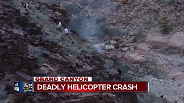 Three killed in Grand Canyon helicopter crash