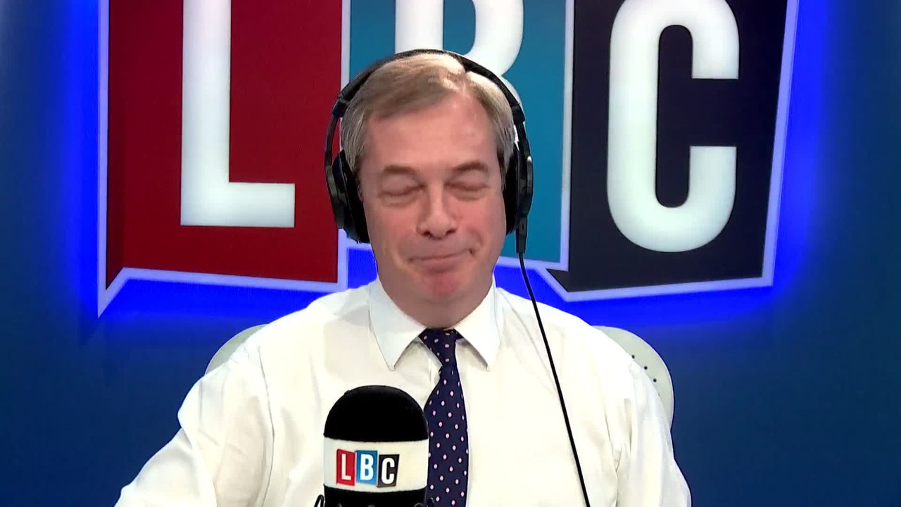 Nigel gets into a testy exchange with a Remainer