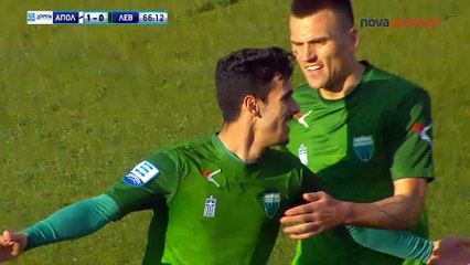1-1 Petros Giakoumakis Goal - Apollon Smyrnis 1-1 Levadiakos - 11.02.2018