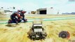 GTA V - MEGATRON Vs OPTIMUS PRIME + IRONHIDE (GTA 5 TRANSFORMERS MODs)