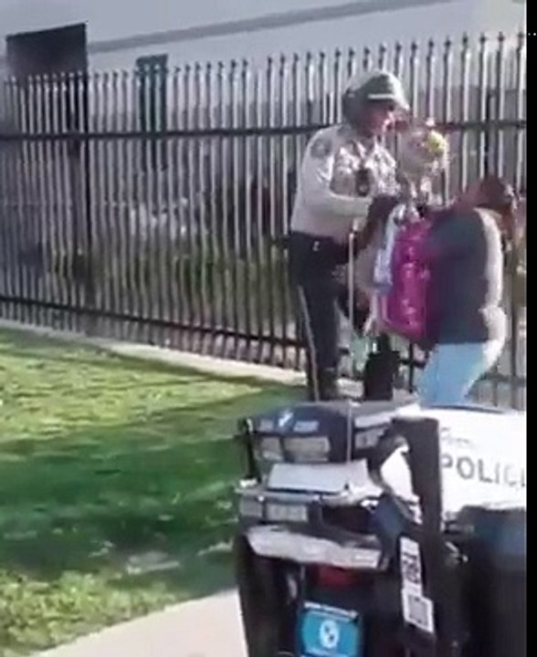 Cop Brutally Arrests Woman For Selling Flowers