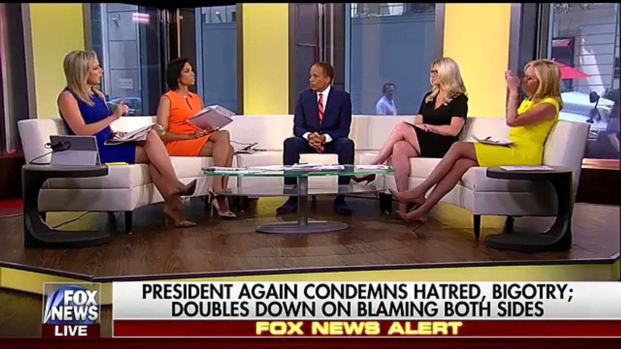 Fox News Host Denies, Cries After Hearing Trump Defended Neo-Nazis