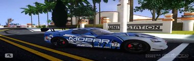 Gta iv San Andreas Beta - 2009 Dodge Viper SRT-10 Mopar Drift Gameplay and Little Crash Test