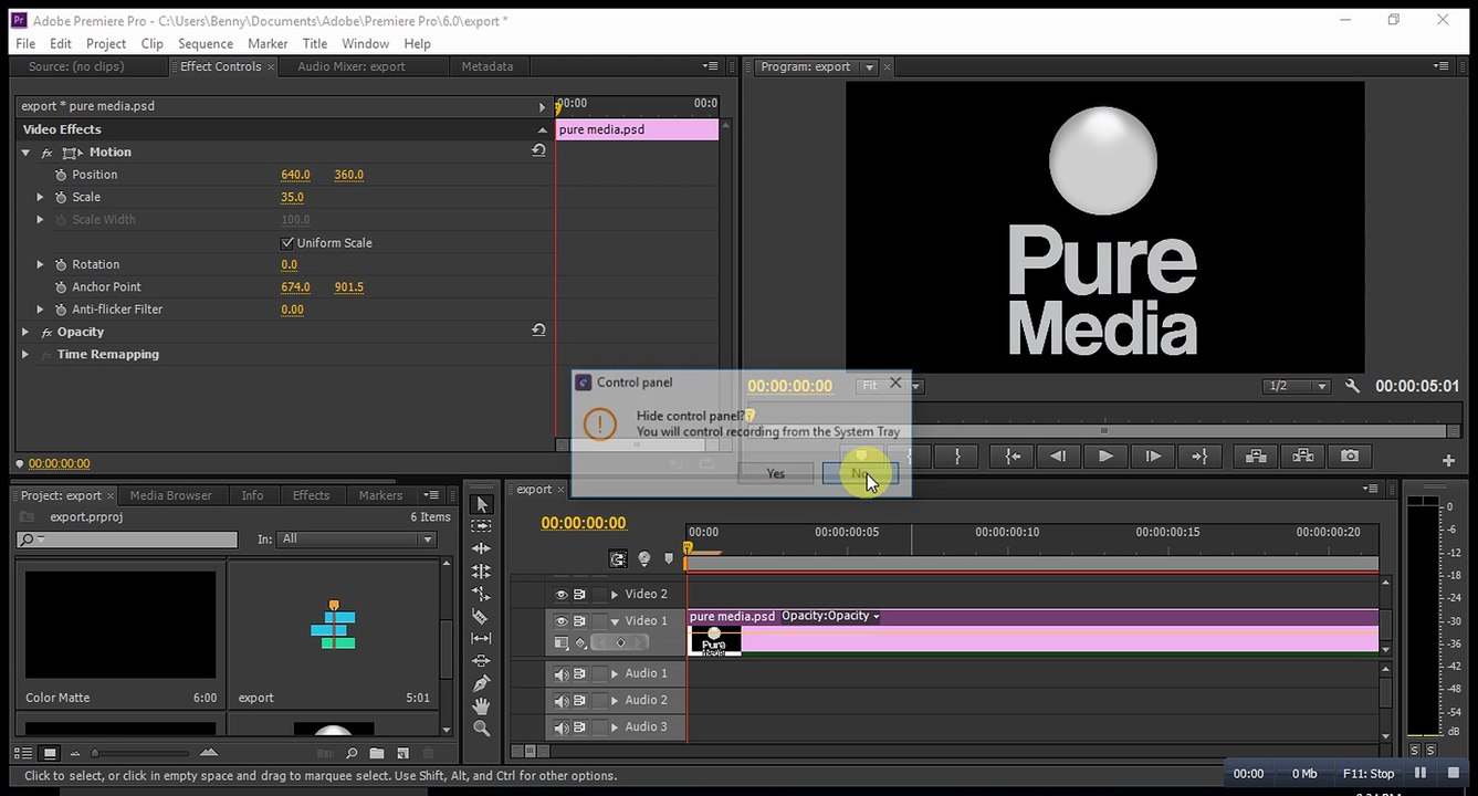 fixing export bug - adobe premiere pro