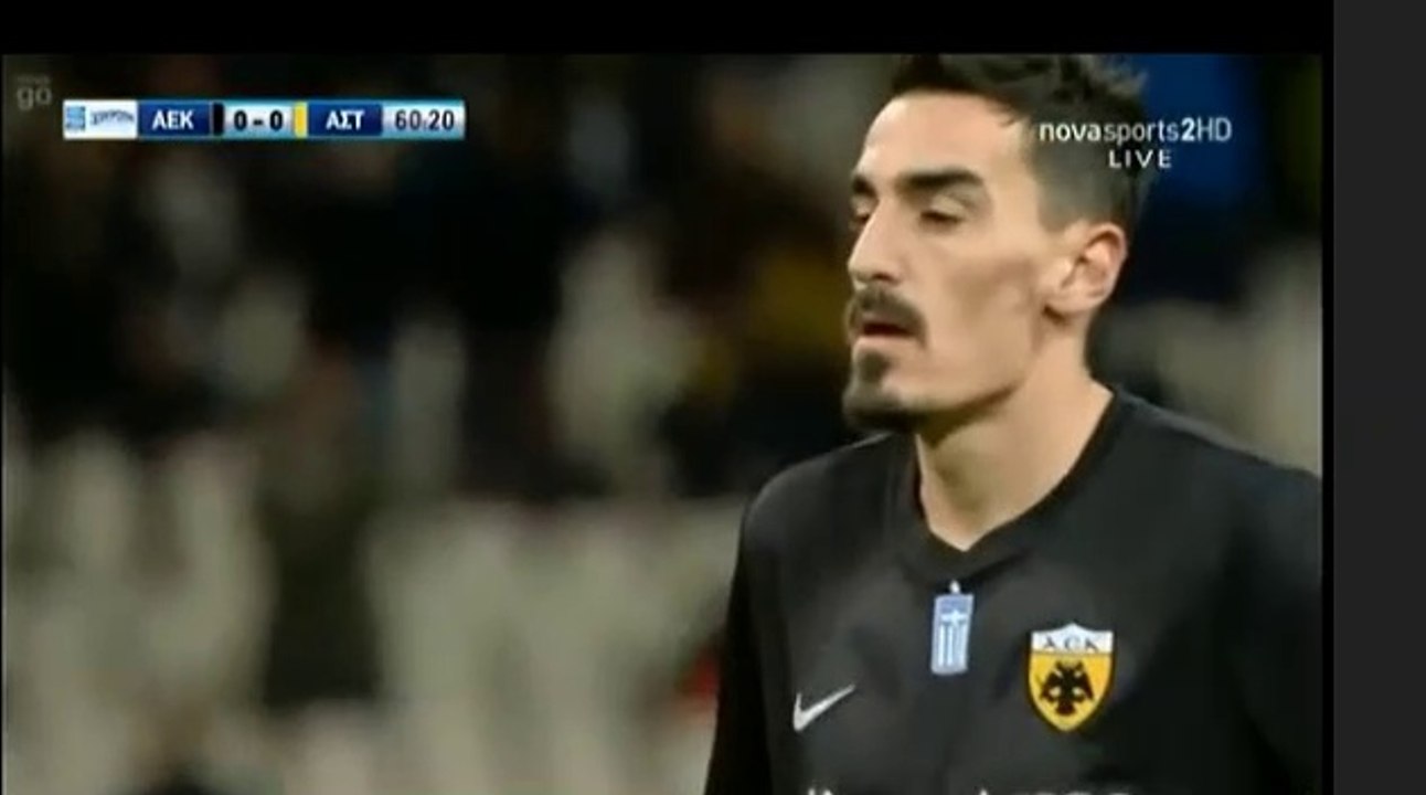 1-0 Lazaros Christodoulopoulos Penalty Goal  - AEK Athens FC vs Asteras Tripolis-  11.02.2018
