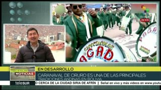 Inicia el tradicional Carnaval de Oruro en Bolivia