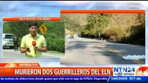 Presuntos guerrilleros del ELN murieron tras transportar explosivos que serían colocados en puente de Colombia