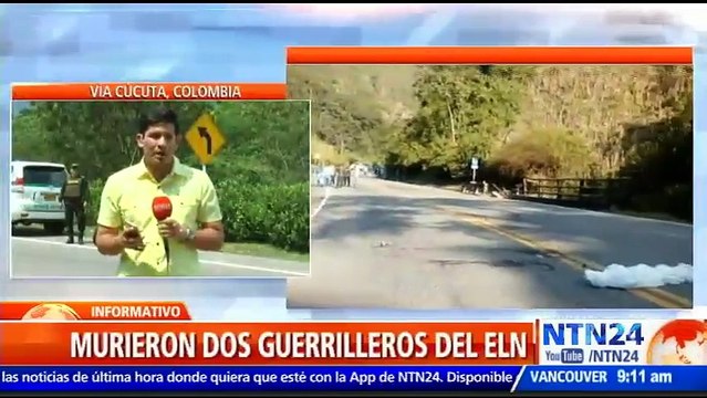 Presuntos guerrilleros del ELN murieron tras transportar explosivos que serían colocados en puente de Colombia
