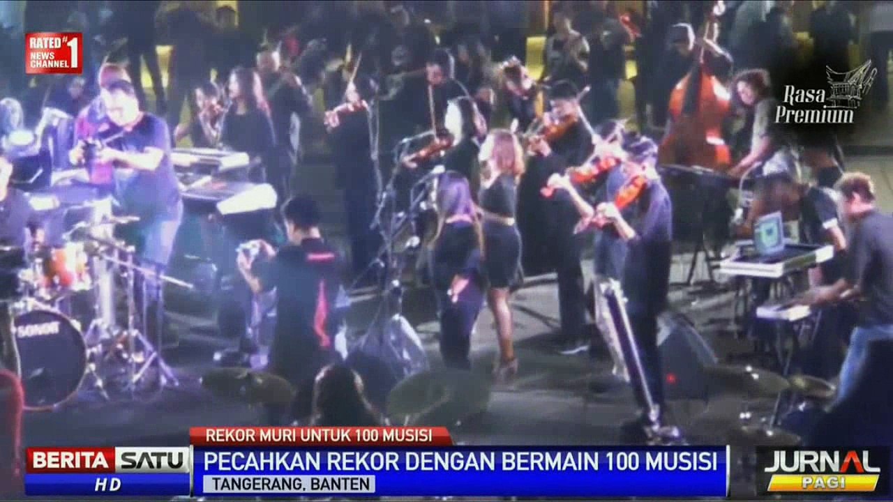 Band UTOPIA - LARA (Mencintai Mu Sampai Mati) Bersama 100 Musisi Main Bareng Pecahkan Rekor MURI
