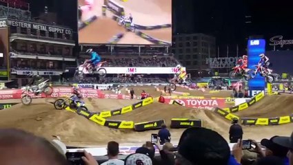 Justin Bogle San Diego Supercross Crash