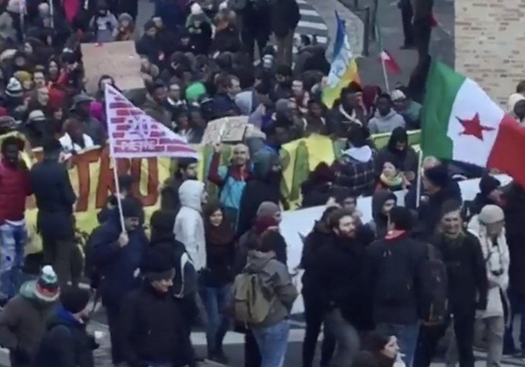 Thousands of People Demonstrate Against Far Right After Shooting Targets Migrants