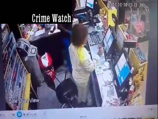 Watch Armed robbery at Sasol Garage in less than 2min