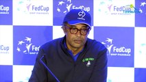 Fed Cup 2018 - Yannick Noah et son petit message : 