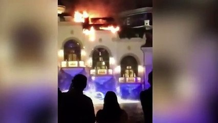 No es una película  el Bellagio se quema en Las Vegas