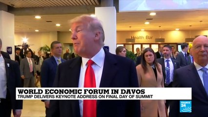 Donald Trump in Davos: "a slightly different Trump that we have gotten used to seeing"