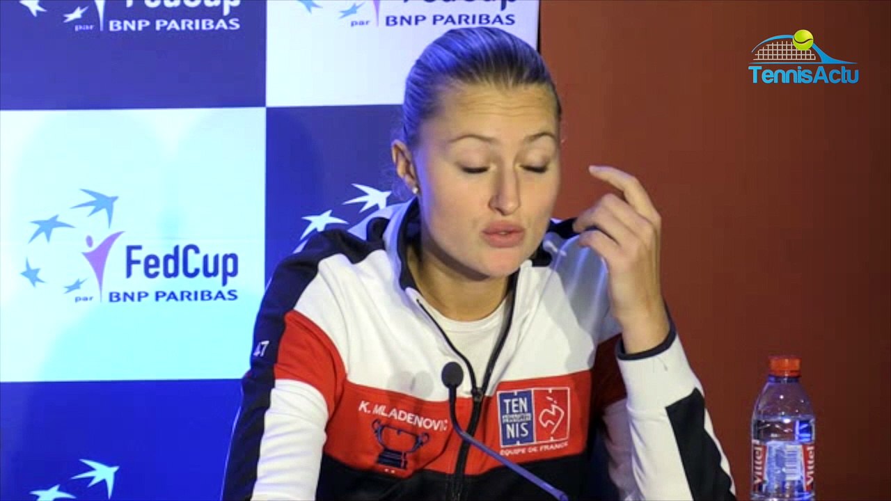 Fed Cup 2018 - Kristina Mladenovic : "J'ai retrouvé ma routine et je suis bien avec cette équipe de France"