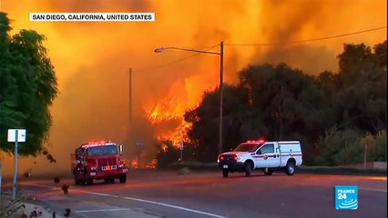 US - Southern Californian residents on evacuation alert as fires spread