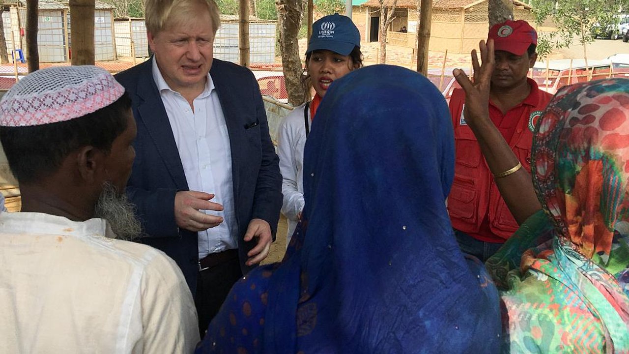 Boris Johnson: 'Sichere und würdevolle Rückehr der Rohingya nach Myanmar'