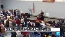 US - Trump discounts sex assault allegations against Alabama Republican nominee Roy Moore