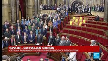 Catalonia Crisis: Catalan Parliament votes for independence from Spain