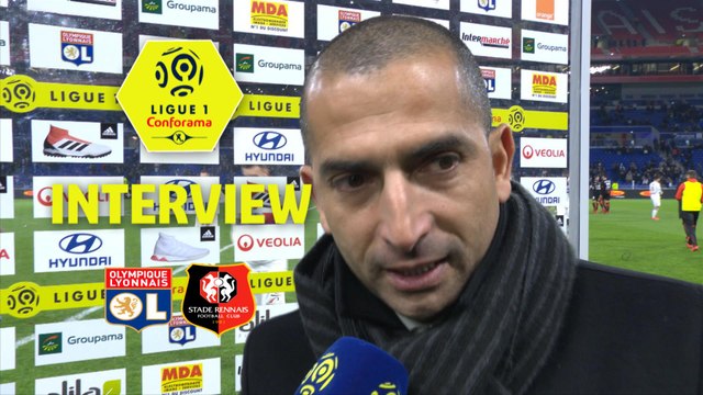 Interview de fin de match : Olympique Lyonnais - Stade Rennais FC (0-2) - Résumé - (OL-SRFC) / 2017-18