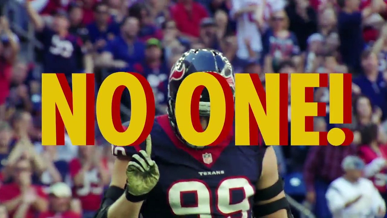 Super bowl - J.J. Watt is not human (NFL infographic)