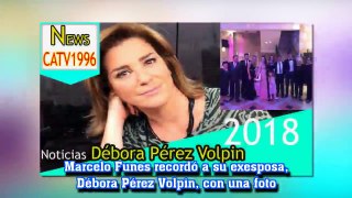 Marcelo Funes recordó a su exesposa, Débora Pérez Volpin, con una foto