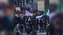 Thousands protest against far right after shooting targets immigrants in Italy