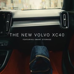 The Volvo XC40 featuring smart storage