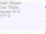 Câble Ethernet 30m VANDESAIL Cat7 Ethernet Gigabit Lan Câble Réseau Plaquée Or RJ45 SFTP