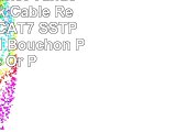 Câble Ethernet Vandesail 10pack Câble Réseau RJ45 CAT7 SSTP 600Mhz LAN Bouchon Plaqué Or